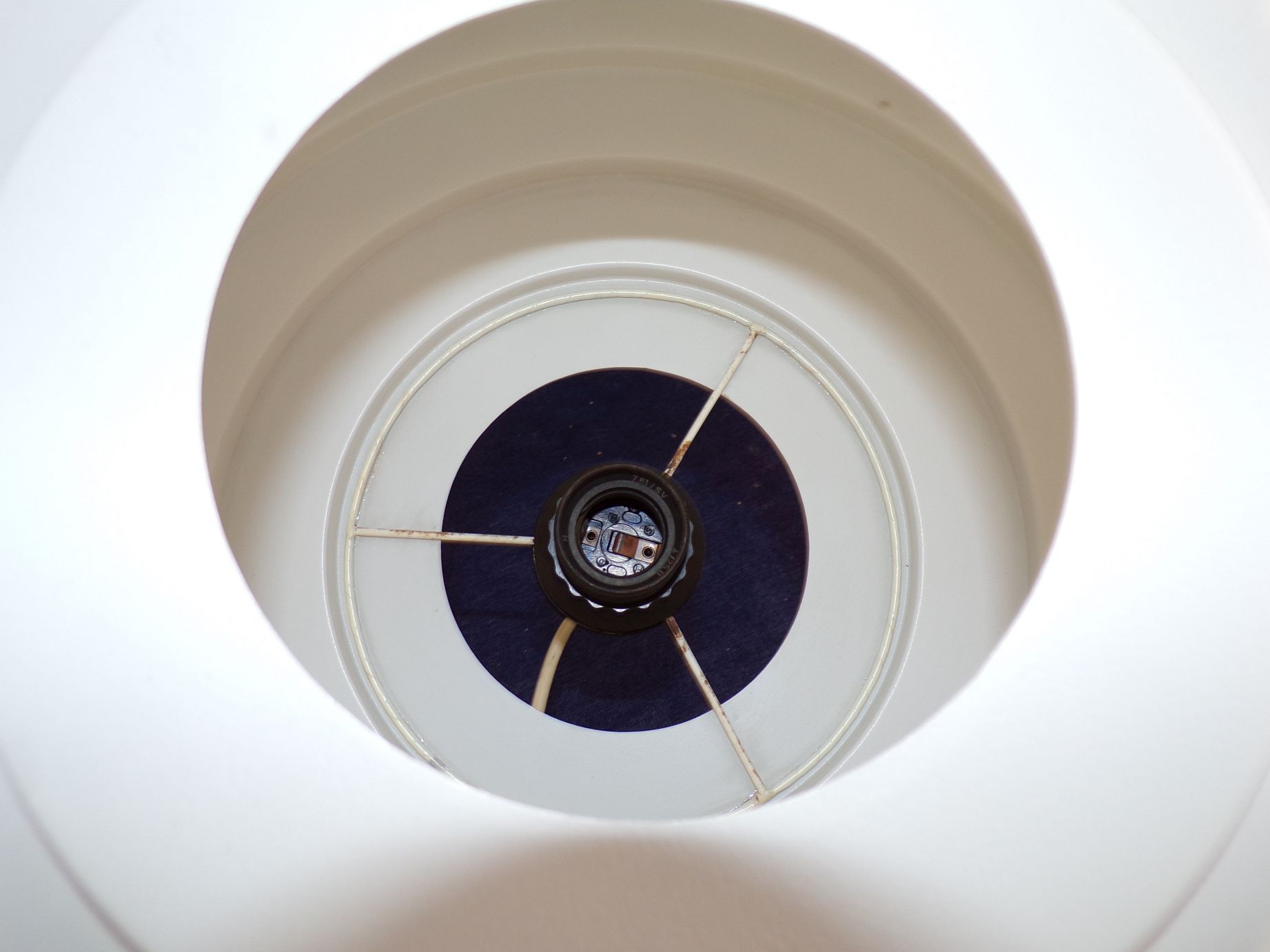 Alte Deckenleuchte Kinder Eisenbahn Rund E27 Kunststoff Lampe 