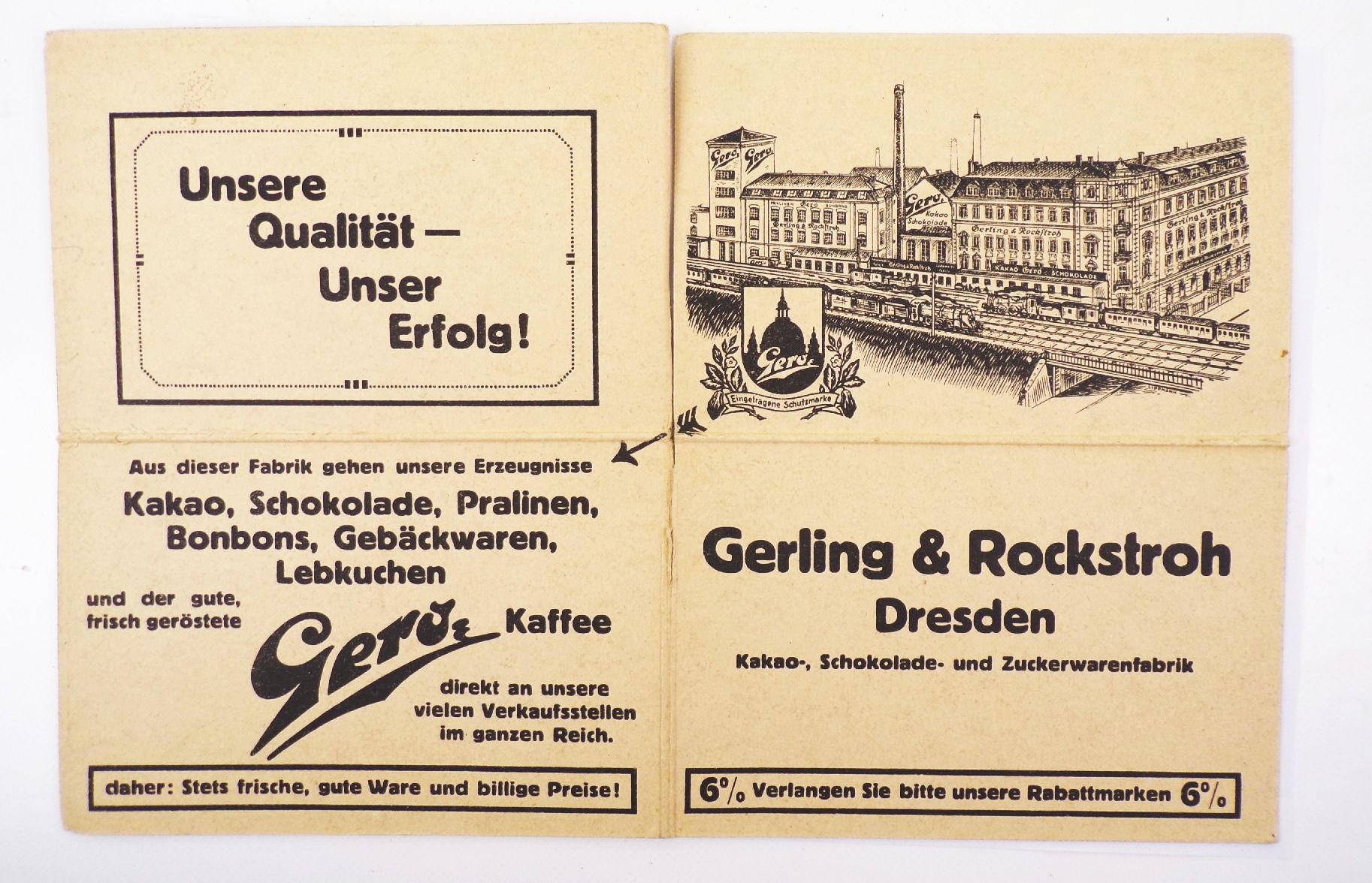 Reklame Spielbrett Gero Kakao Werbung um 1930