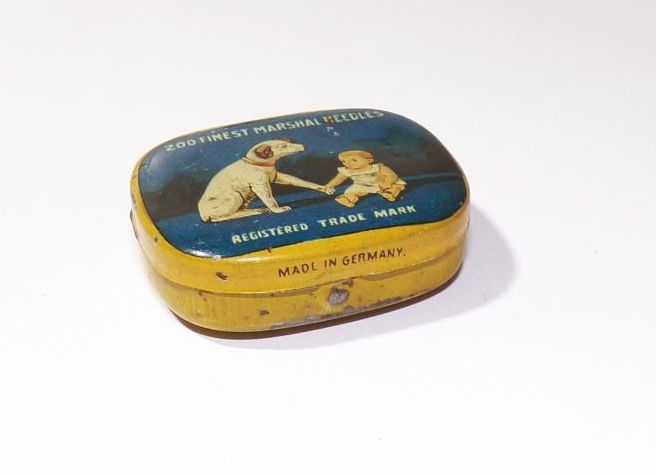 Alte Blechdose Marshall Needles Nadeldose vor 1945