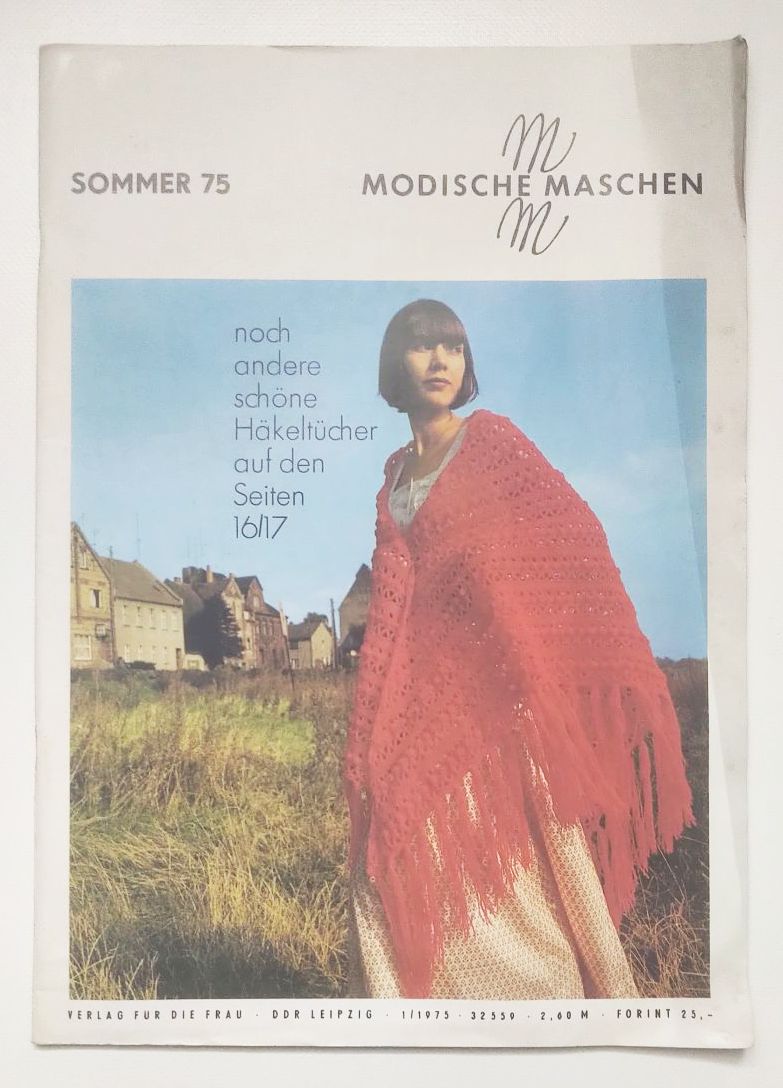 Modische Maschen 1975 Nr 1 Mode Zeitung mit Schnittmusterbogen