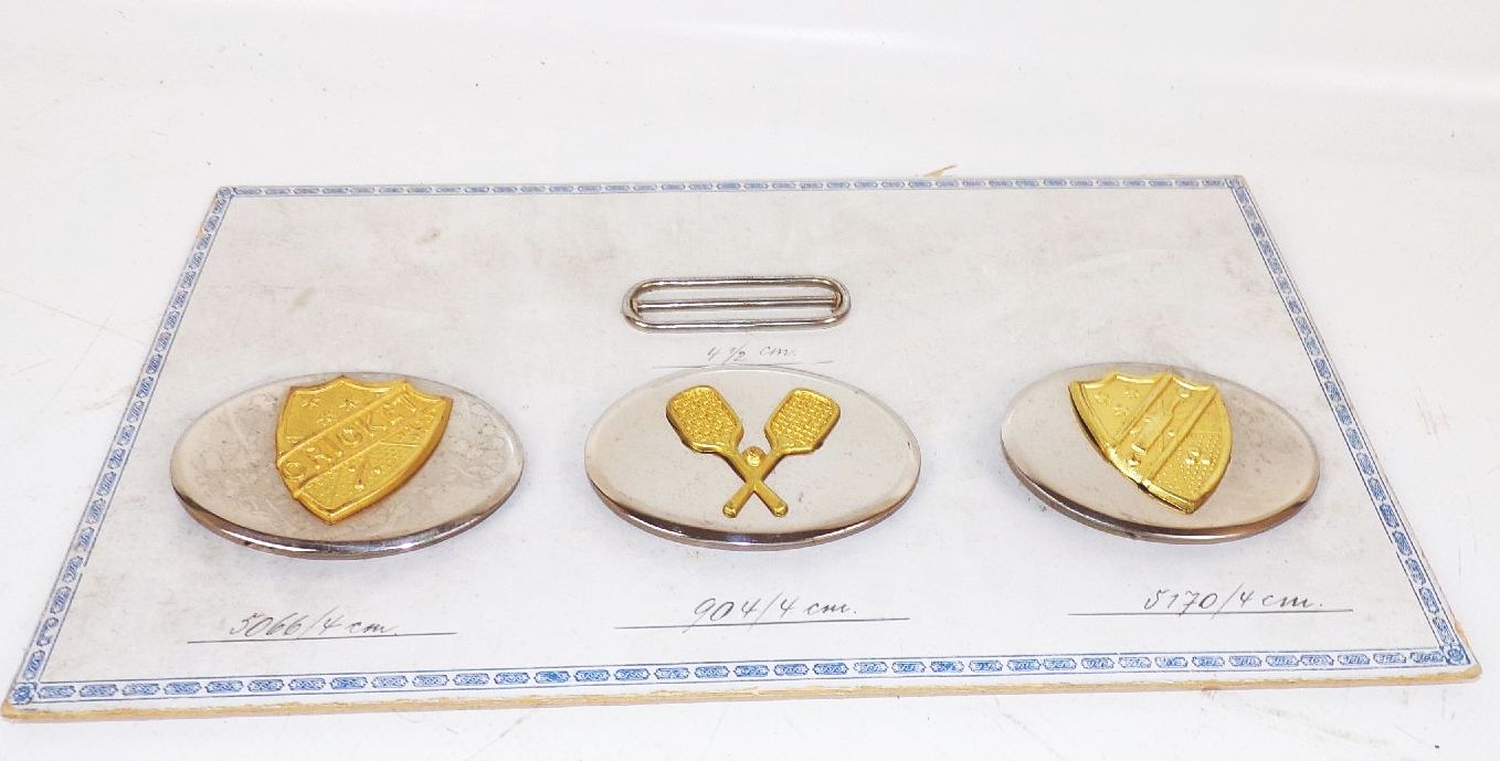 Muster Cricket Gürtelschnallen Metall Damen Mode um 1910 fashion vintage Kricket