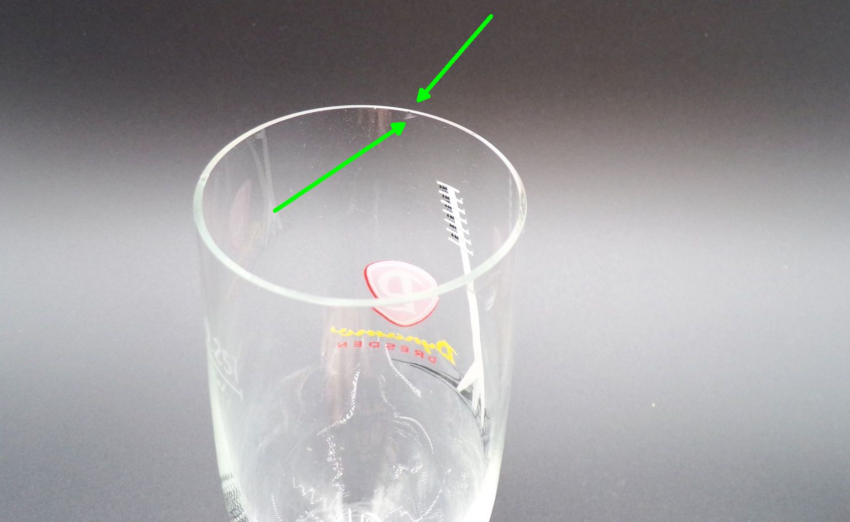 Alter Glas Dynamo Dresden DDR Andenkenglas 