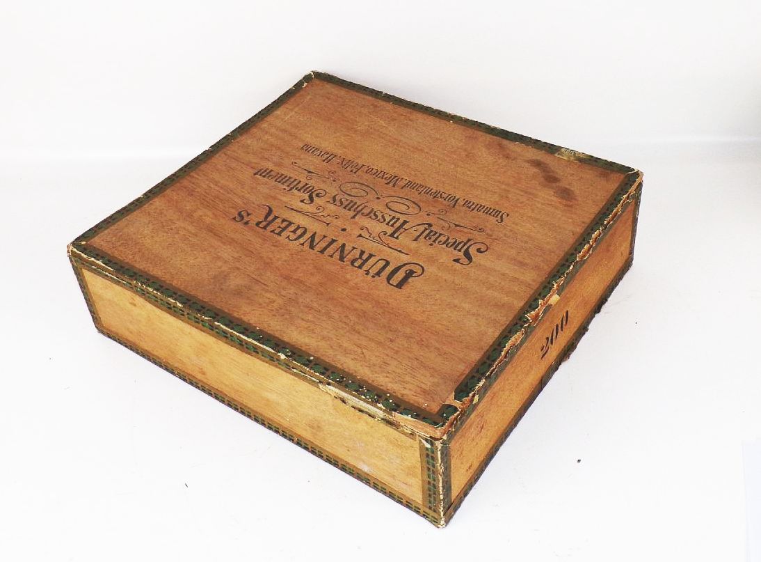 Alte Zigarrenkiste Dürninger Herrnhut Groß um 1930 