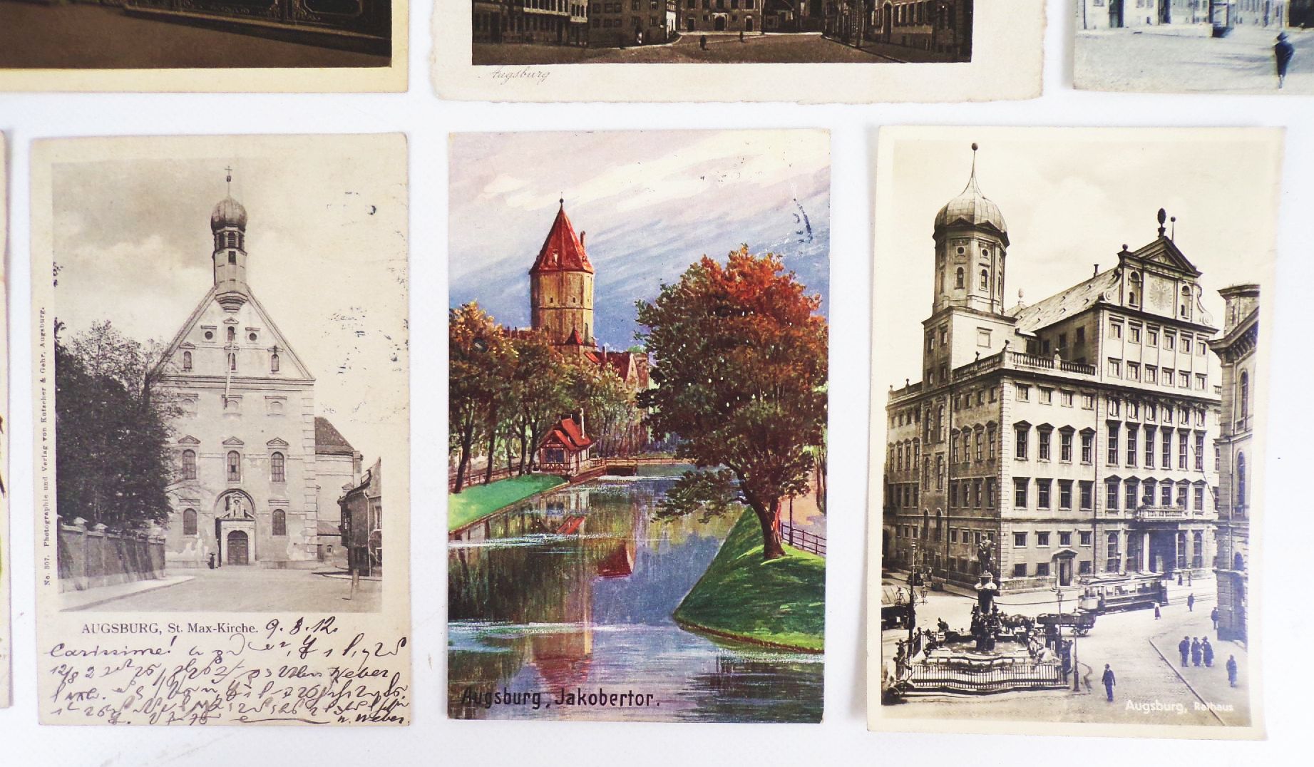 Ak Augsburg 13 Stück um 1910 Sammlung 