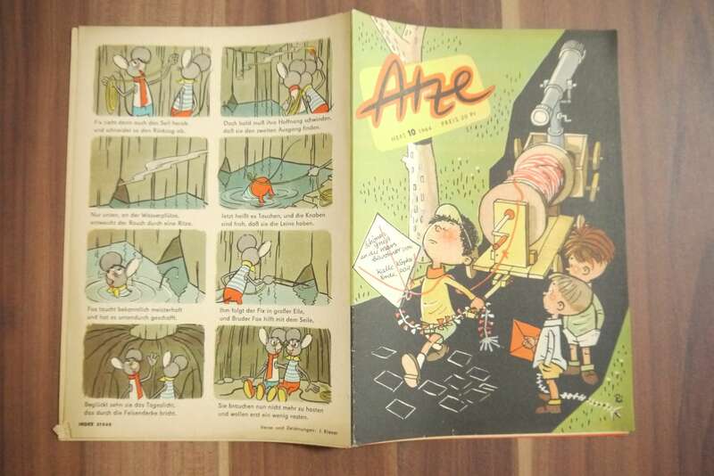 Atze DDR Schönen Gruß an die Mars Bewohner Comic 1964 Heft 10