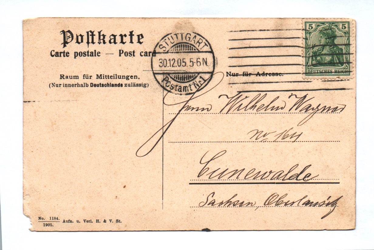 Ak Stuttgart Johanneskirche 1905 Baden-Württemberg Ak Stuttgart Johanneskirche 1905 Baden-Württemberg