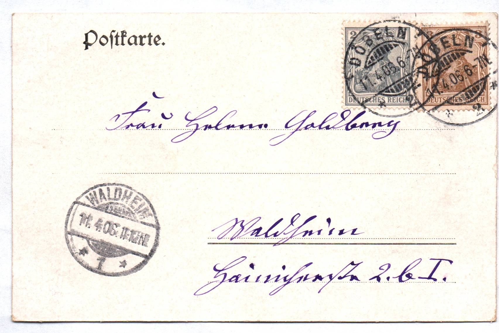 Litho Ak Gruß aus Döbeln 1906