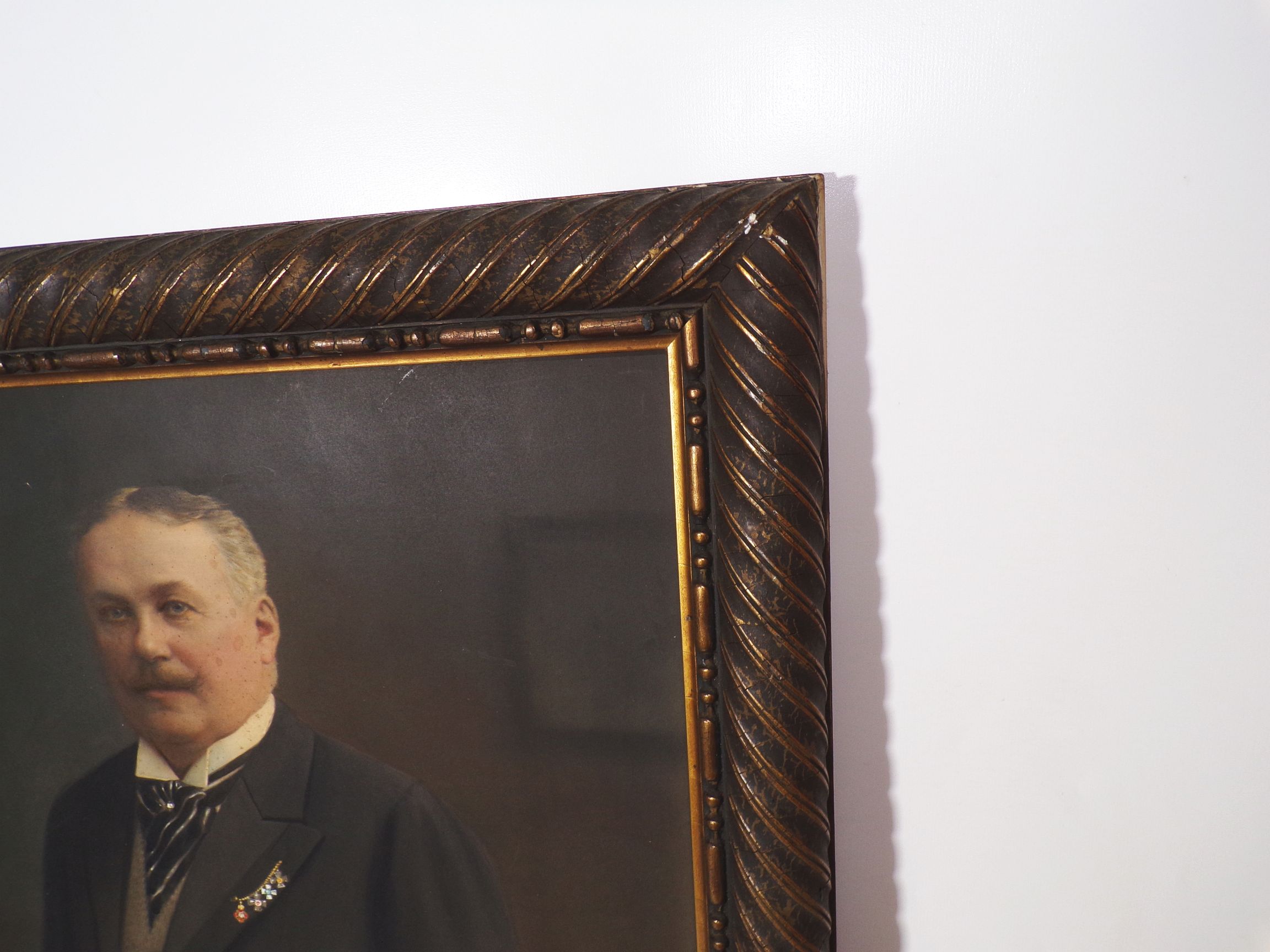 Alte Fotografien Persönlichkeiten Adel 1910 Bilderrahmen Ordensspange Foto Müller Breslau