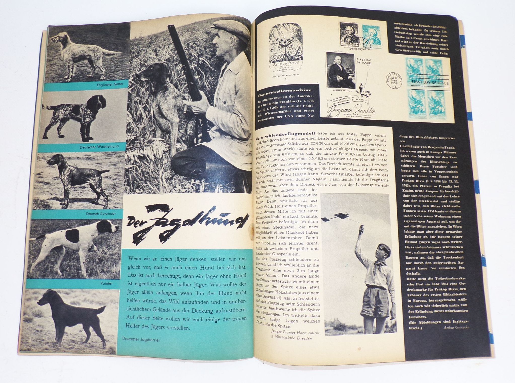 Schulpost 9 September 1957 DDR Kinder Zeitschrift