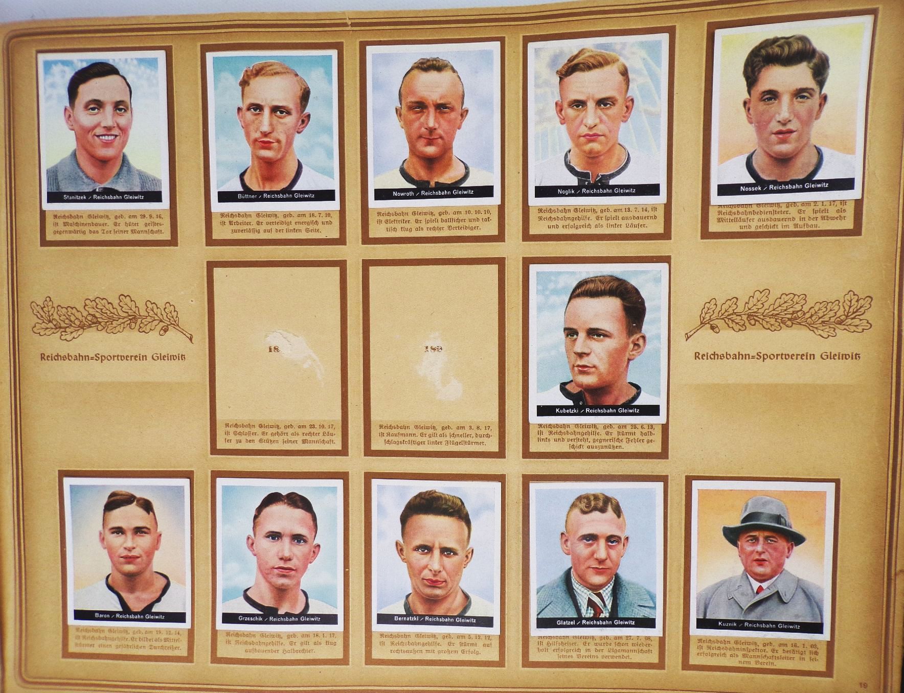 Hinein Fußball Sammelbilderalbum Cigarettenfabrik Müller Dresden um 1930 Hinein Fußball Sammelbilderalbum Cigarettenfabrik Müller Dresden um 1930