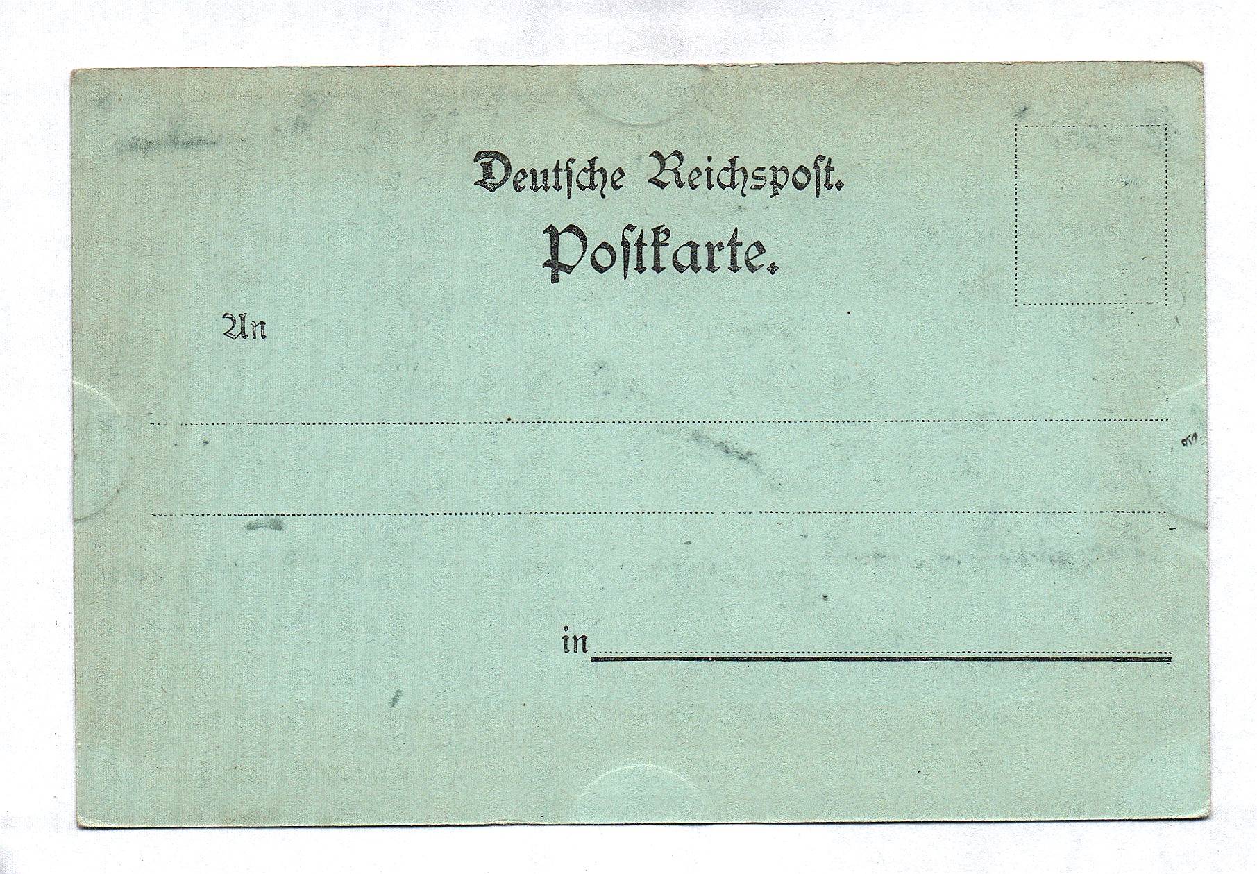 Motivkarte S S S Hohenzollern Deutsche Reichspost