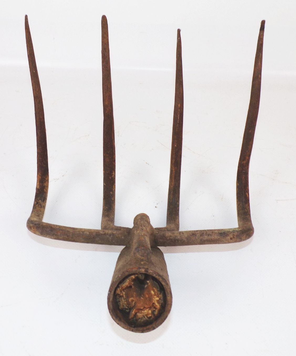 Alte Eisen Harke Gartengerät 5 Zinken Grubber 