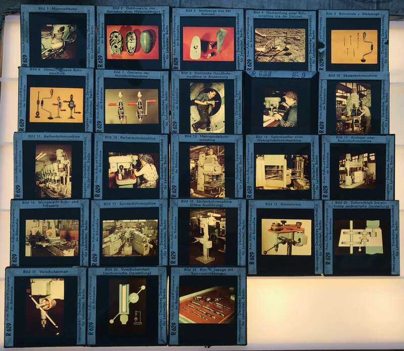 Foto Lehrmaterial Glasdias Länder Lehrmittel Sowjetunion DDR Deutschland Dias