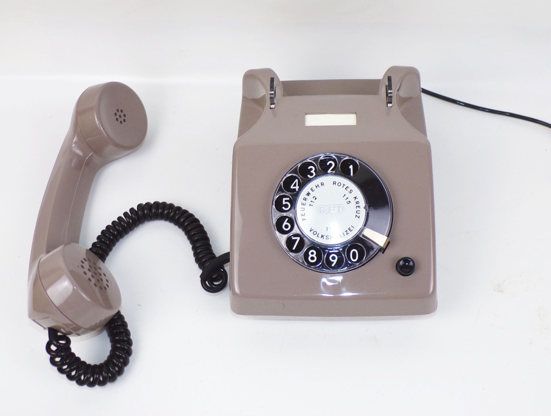 Wählenscheiben Telefon DDR Volkspolizei Rot Kreuz Feuerwehr 