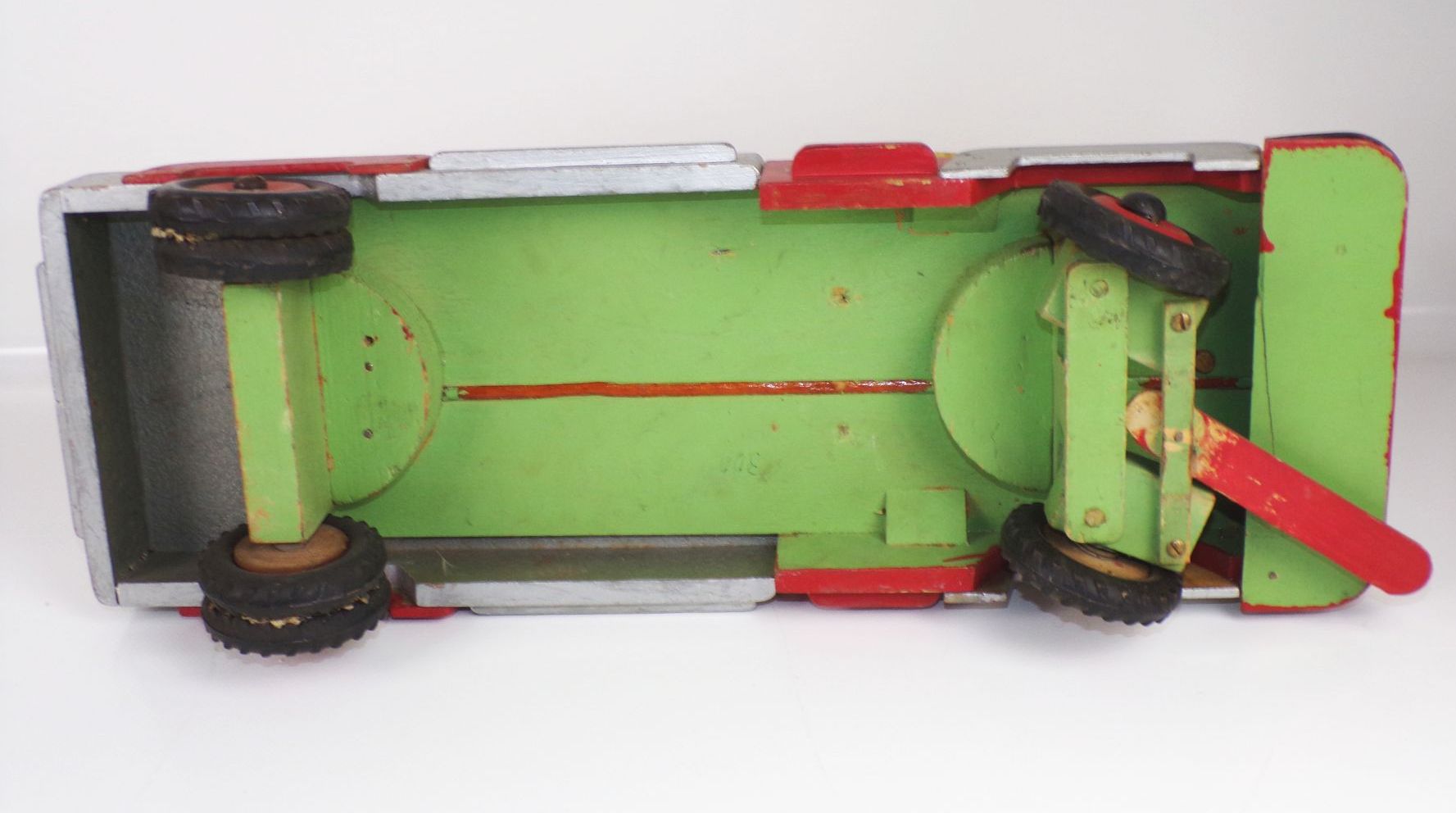 Alter Kranwagen DDR Holz Laster LKW truck um 1960