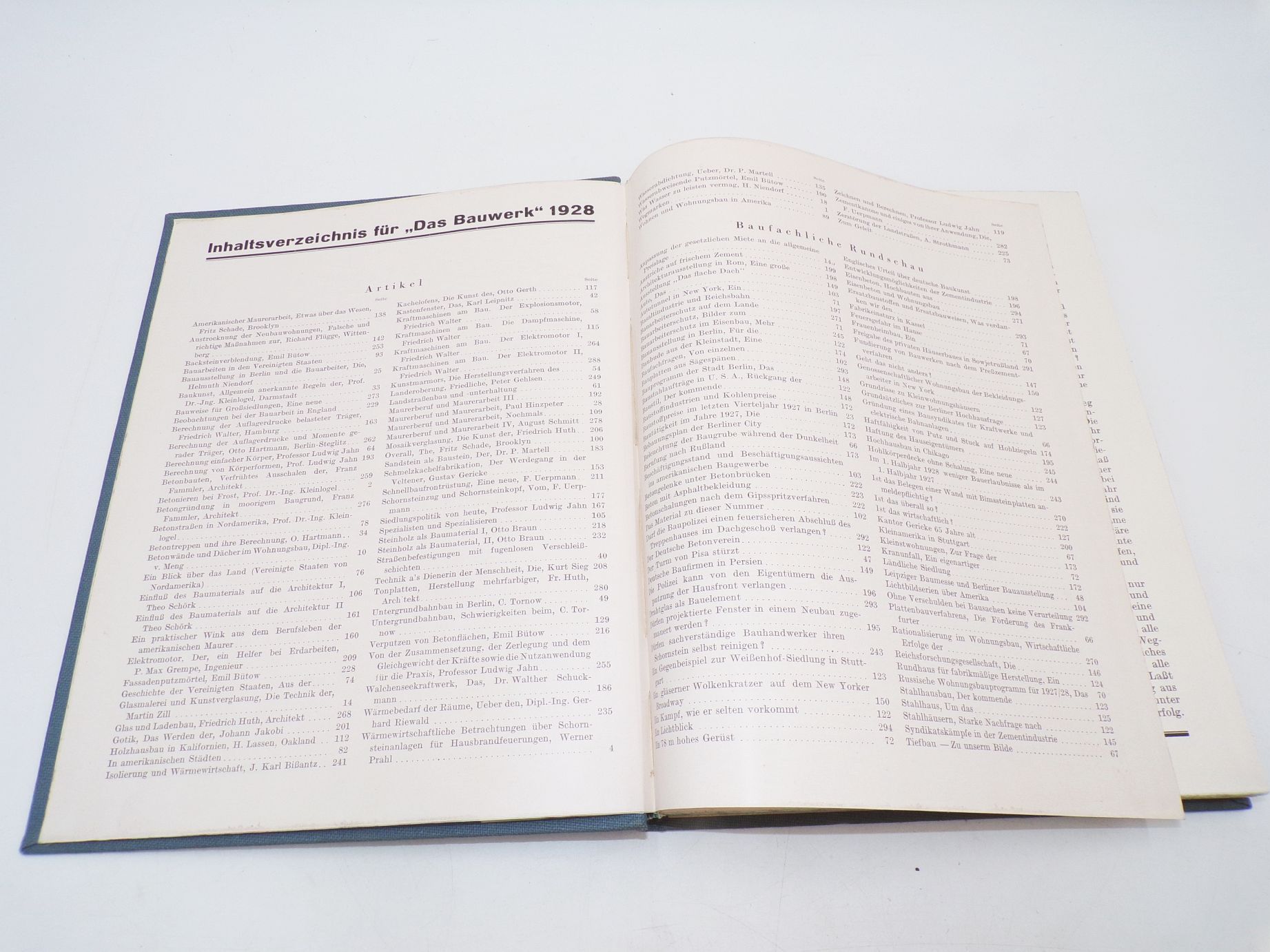 Das Bauwerk Fachblatt des deutschen Baugewerksbundes 1928 