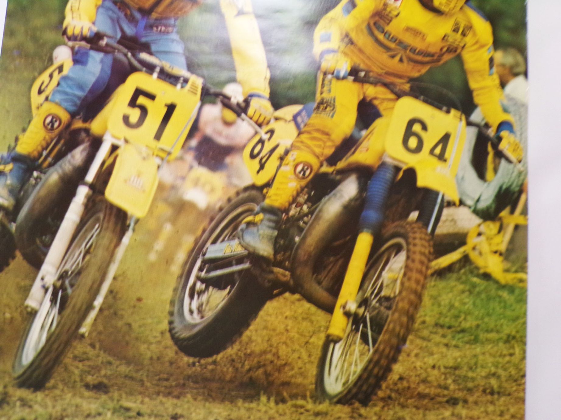Poster Georges Jobe und Harry Everts Motocross CSR Vintage
