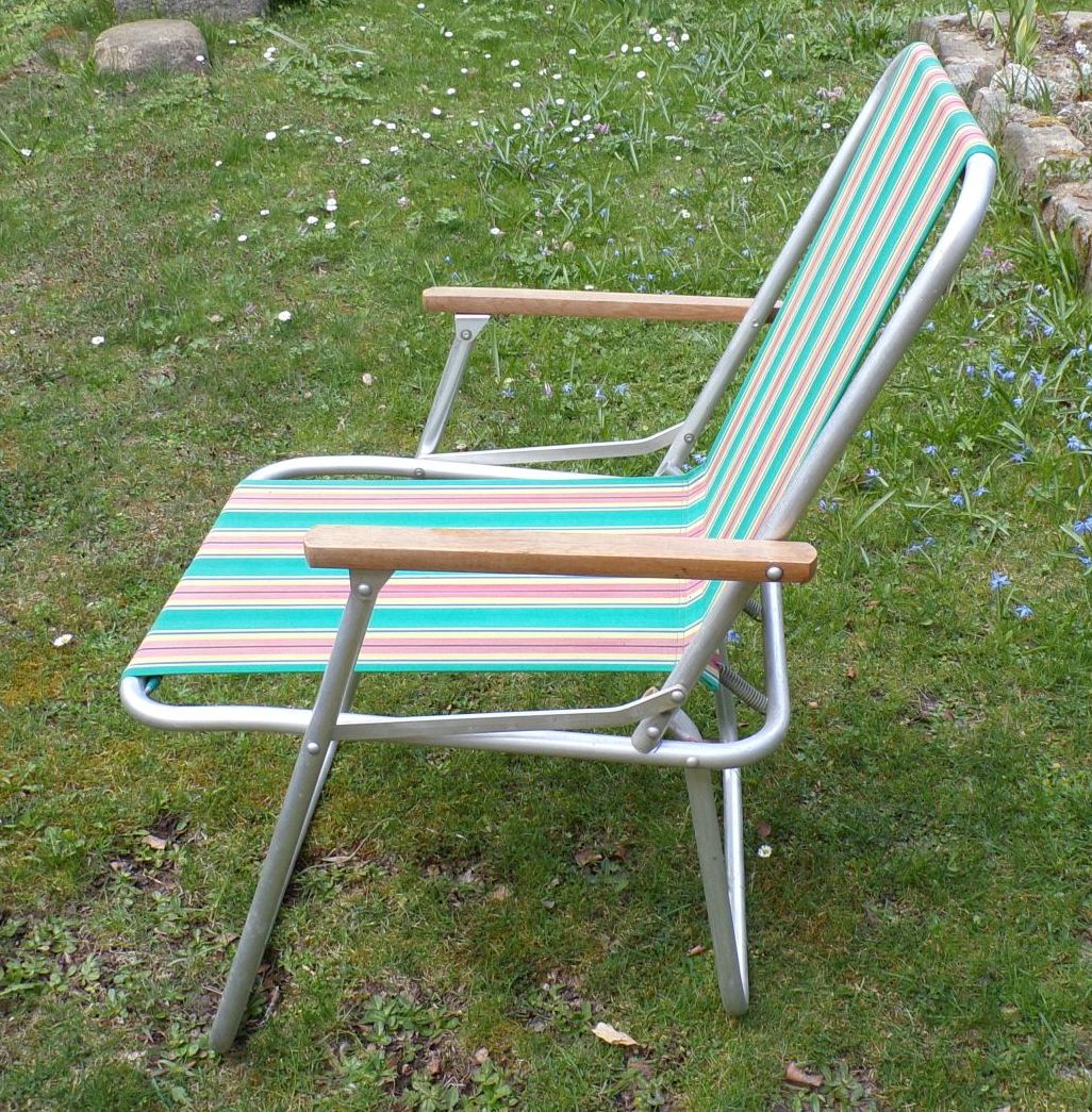 Alter Campingstuhl Klappstuhl DDR