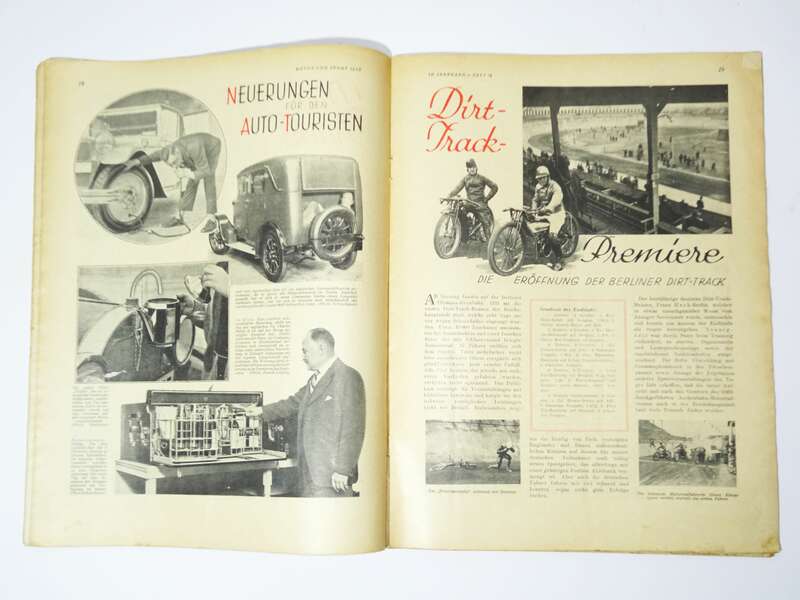 Motor und Sport Heft Heft 13 1930 Standard Motor Oil Eilenriede Dirt-Track 