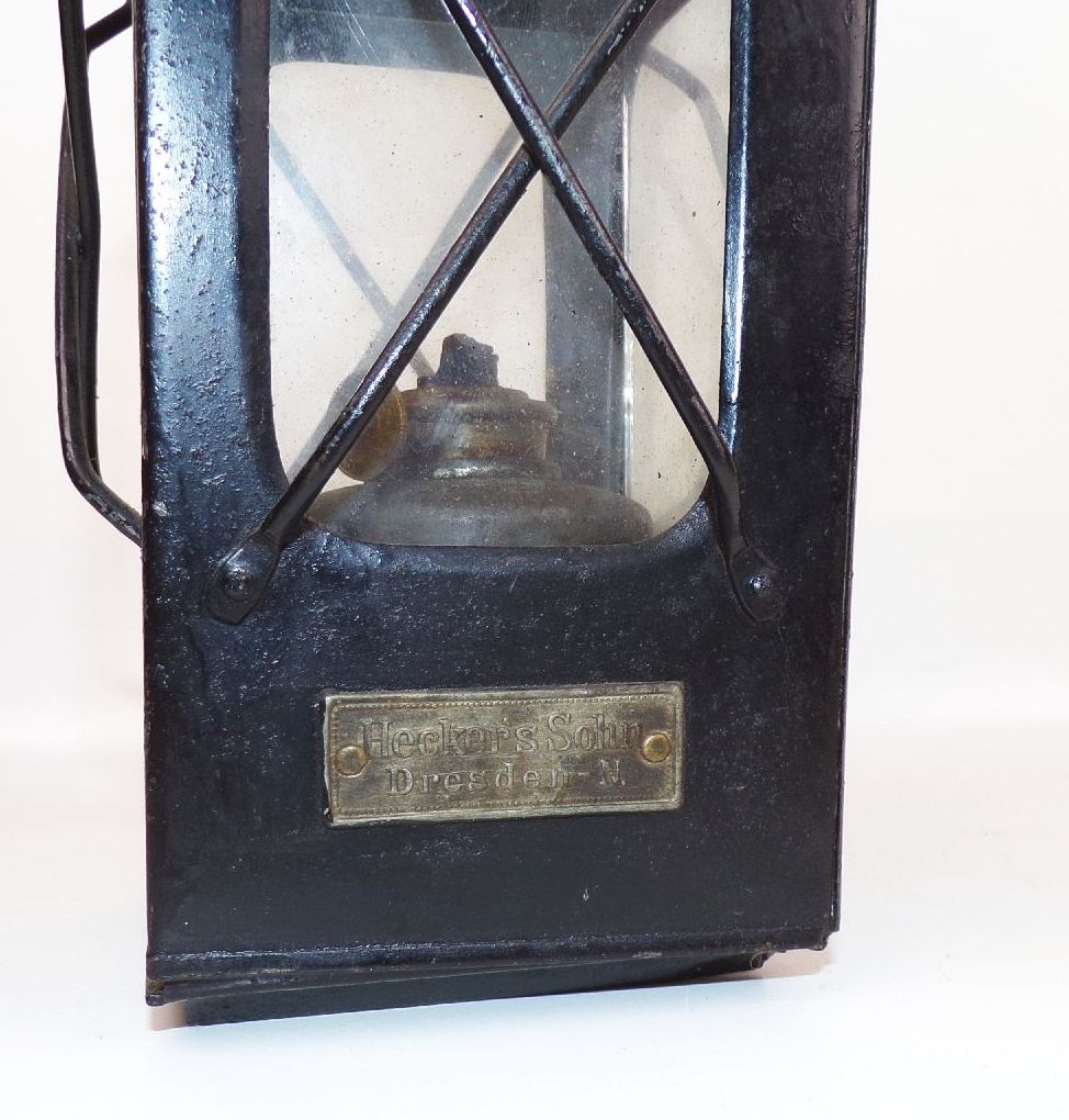 Alte Laterne Heckers Sohn Dresden Handlampe true Vintage