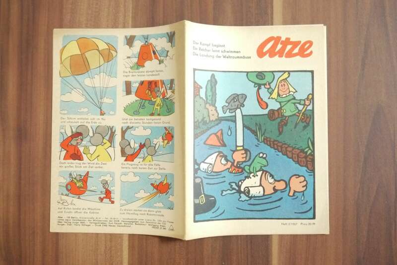 DDR Comic Atze 1967 Heft 2 Der Kampf beginnt