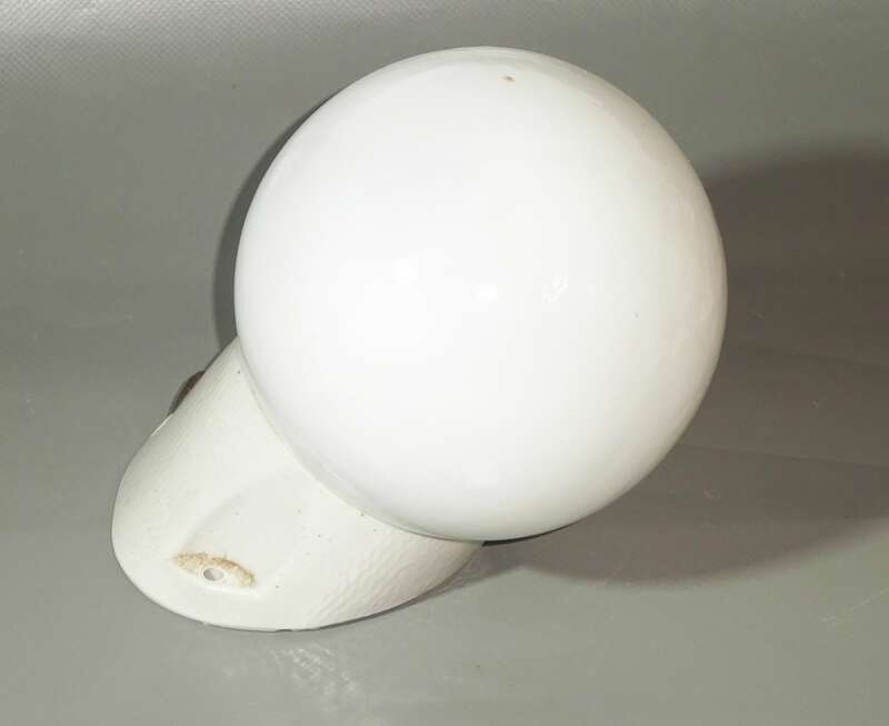 Kugellampe Antik Keramik Fassung Weiss Kellerlampe Beleuchtung Lampe Vintage