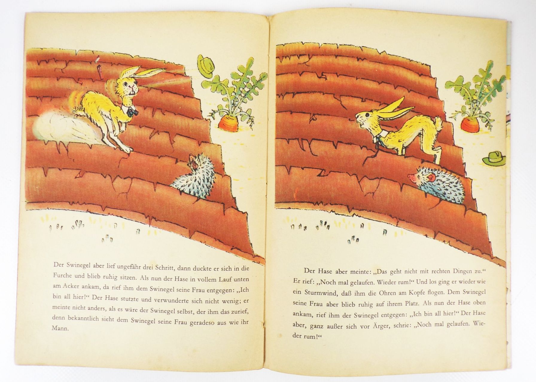 Der Hase und der Igel Kinderbuchverlag Heiri Strub 1958 EA Der Hase und der Igel Kinderbuchverlag Heiri Strub 1958 EA