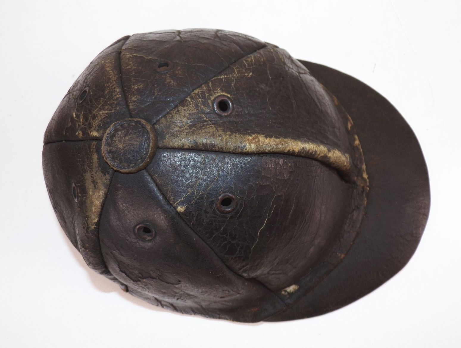 Alte Ledermütze Bergbau Kappe Helm Grubenhelm Antik Zeche Alte Ledermütze Bergbau Kappe Helm Grubenhelm Antik Zeche