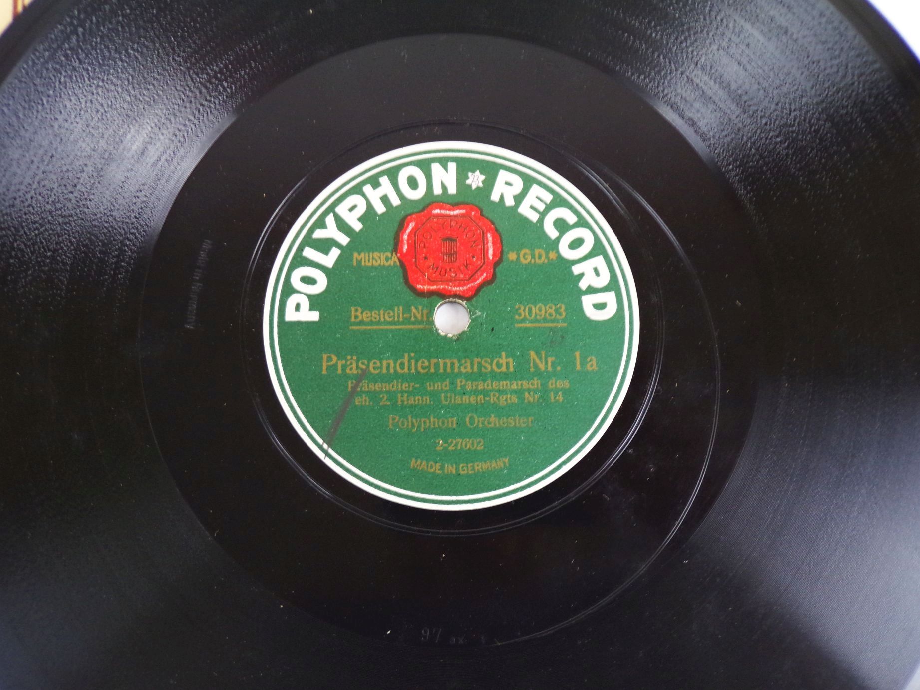 Schellack Präsendiermarsch 2 Hann Ulanen Regiment Nr 14 