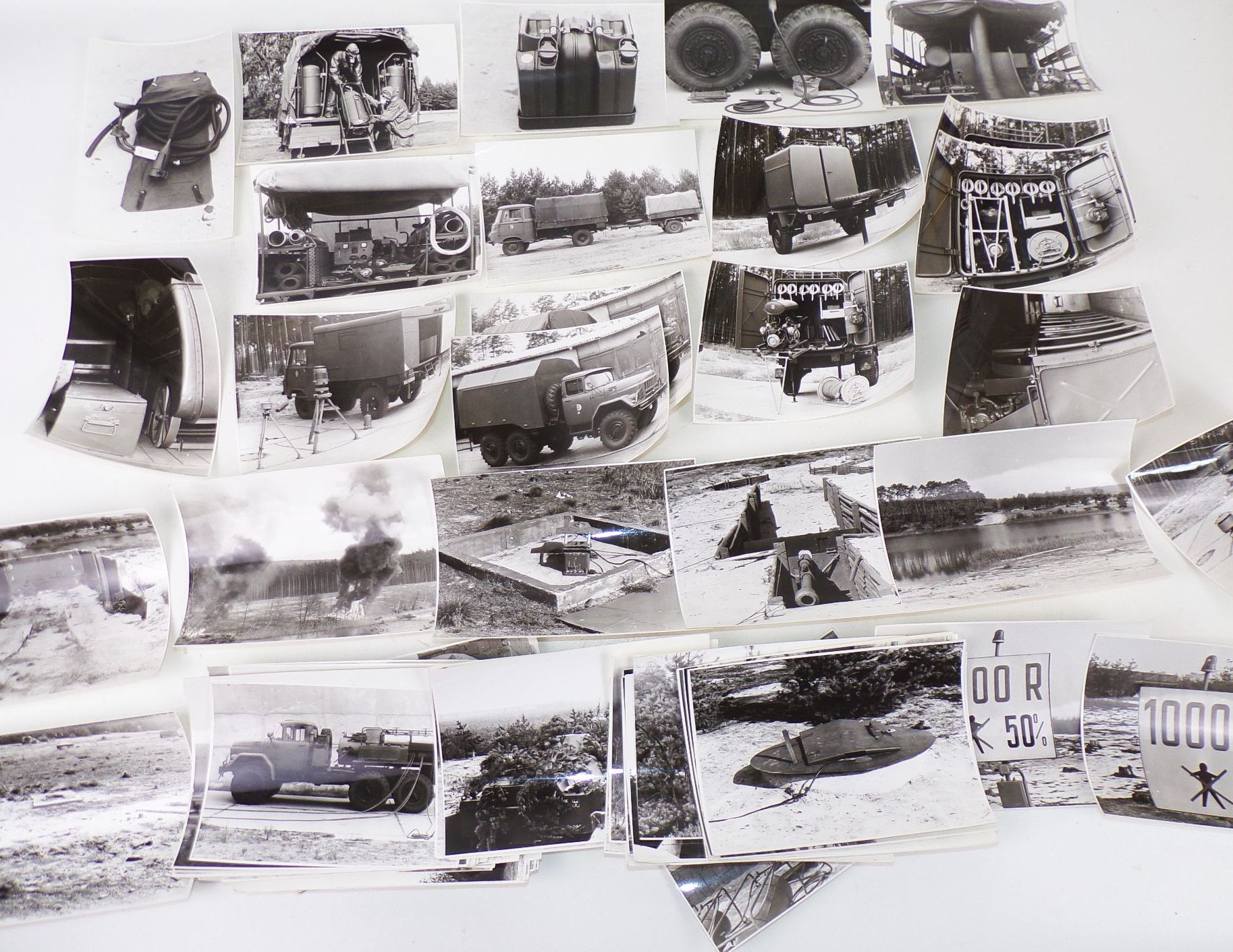 Konvolut NVA Fotos Panzer Technik Gasmasken KC Aufklärung ABC Abwehr 1970er 