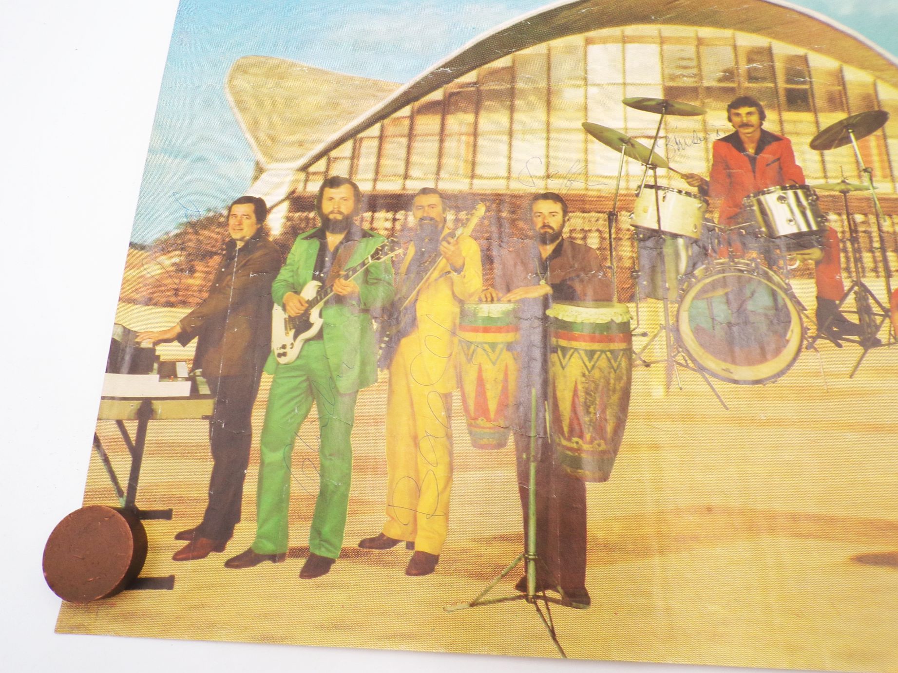 Plakat Hansa Schauorchester DDR mit Unterschriften Autogramm Plakat Hansa Schauorchester DDR mit Unterschriften Autogramm