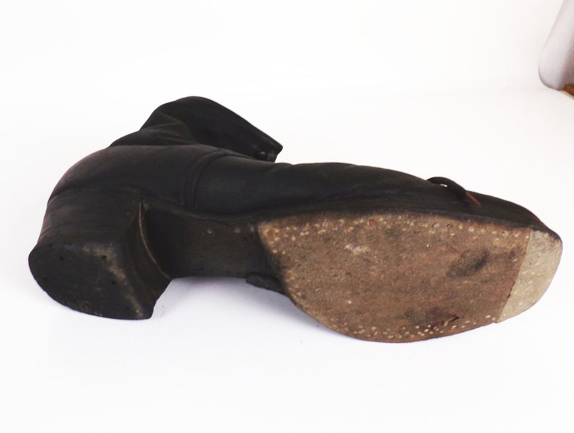 Alte Damen Schuhe Schwarz Leder 1940 er Größe 40 Vintage Schnürschuhe Alte Damen Schuhe Schwarz Leder 1940 er Größe 40 Vintage Schnürschuhe