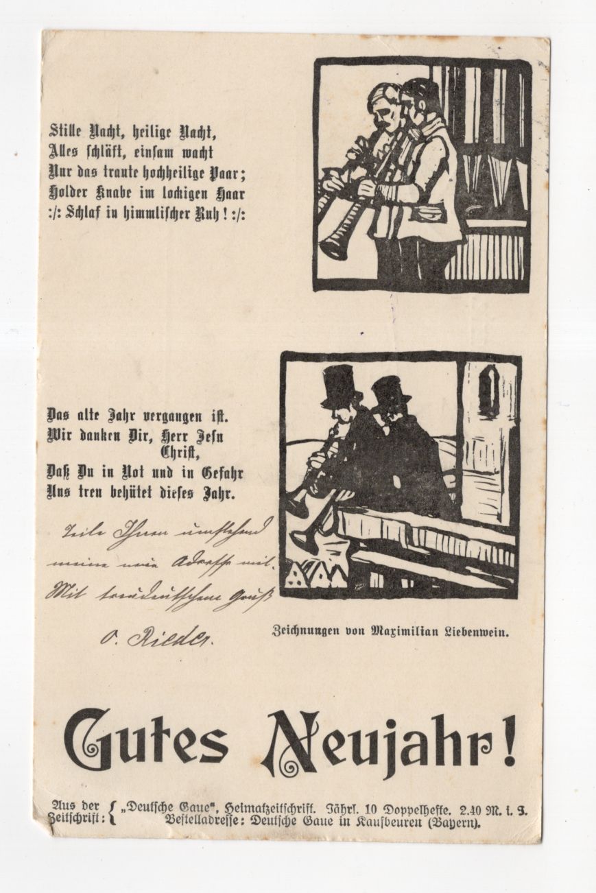 Feldpostkarte 1917 Feld Lazarett Nr 175 Maximilian Liebenwein 