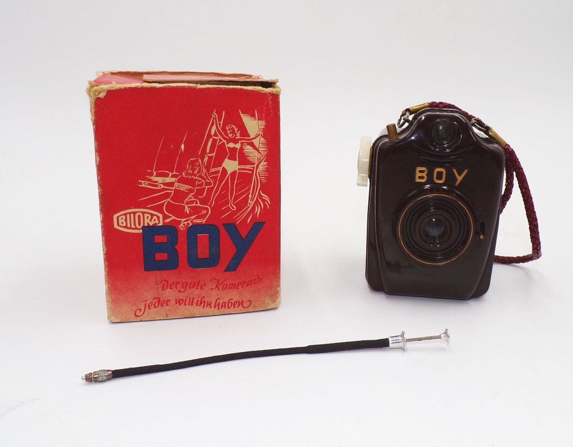 Bilora Boy Kamera Bakelit OVP vintage