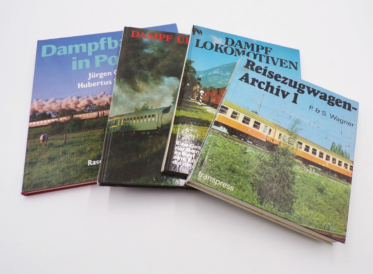 Dampflokomotiven Reisezugwagen Archiv 1 Dampf über Europa 4 Bücher