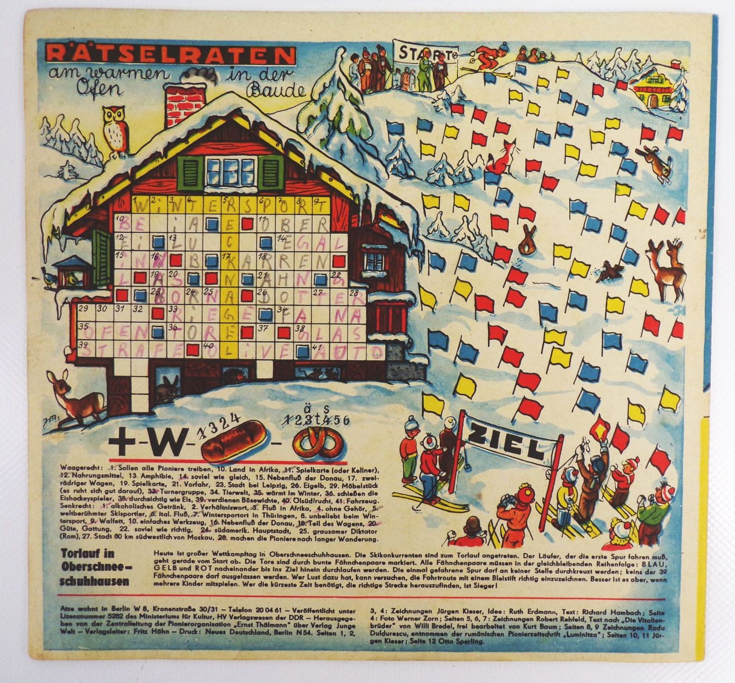 Atze DDR 1961 Nummer 1 Kinder Zeitschrift mit Fix und Fax