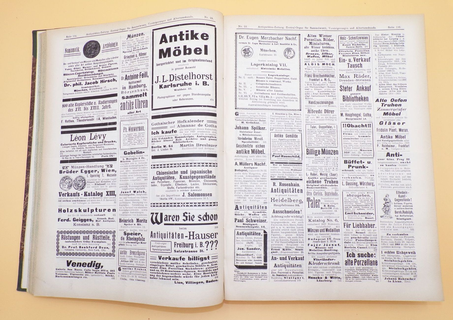 Antiquitäten Zeitung 1906 1907 gebundener Jahrgang Antiquitäten Zeitung 1906 1907 gebundener Jahrgang