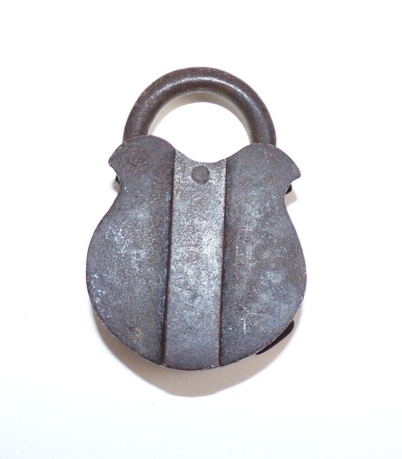 Altes Vorhängeschloss mit Schlüssel Geschmiedet Vintage Bügelschloss 