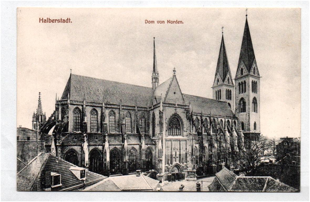 Ak Halberstadt Dom von Norden um 1910