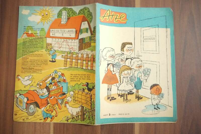 Atze Hortnerin 1964 Heft 3 Otto Grotewohl zum 70 Geburtstag DDR Comic