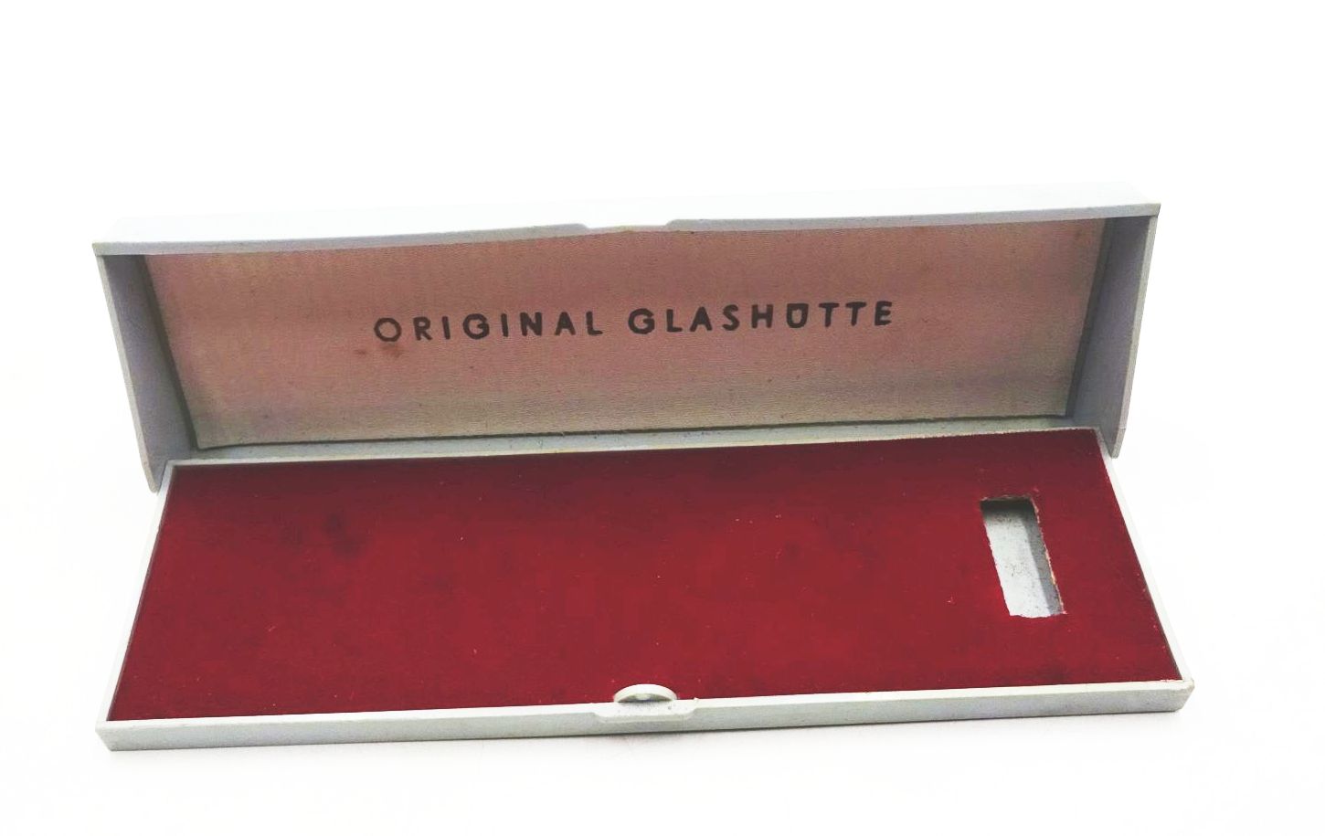 Altes Etui Original Glashütte Leer ohne Uhr Kunststoff DDR