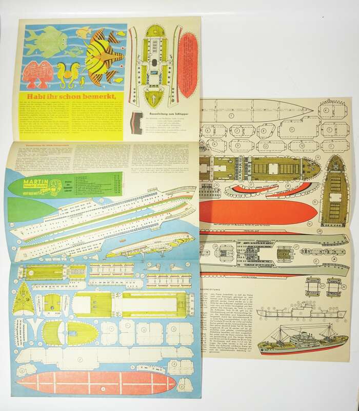 Frösi Beilage Heft 6 Jahrgang 1959 Ausschneidebogen Modellbogen