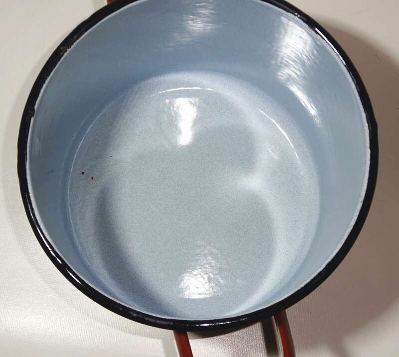 Emaille Töpfe Topf Set 5 Stück Braun Kochtopf Bepflanzung Deko 