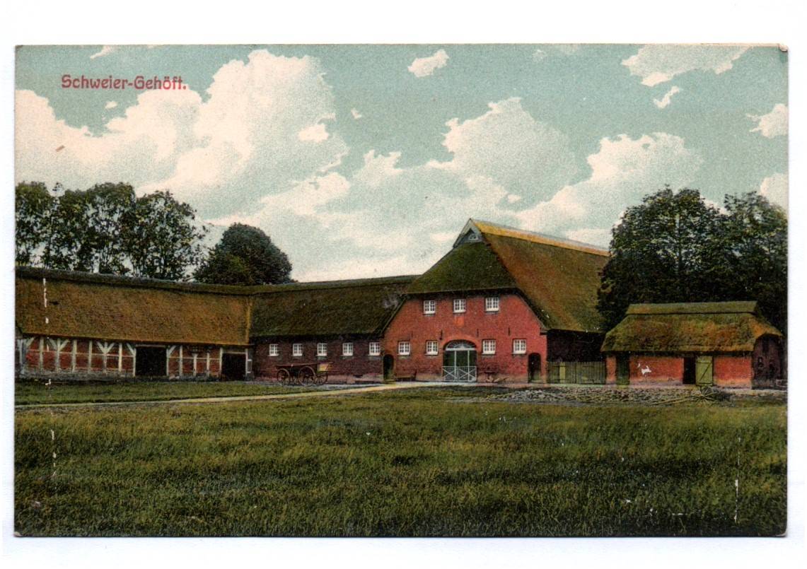 Ak Schweier Gehöft Westfahlen um 1910 Fachwerk Architektur Bauweise