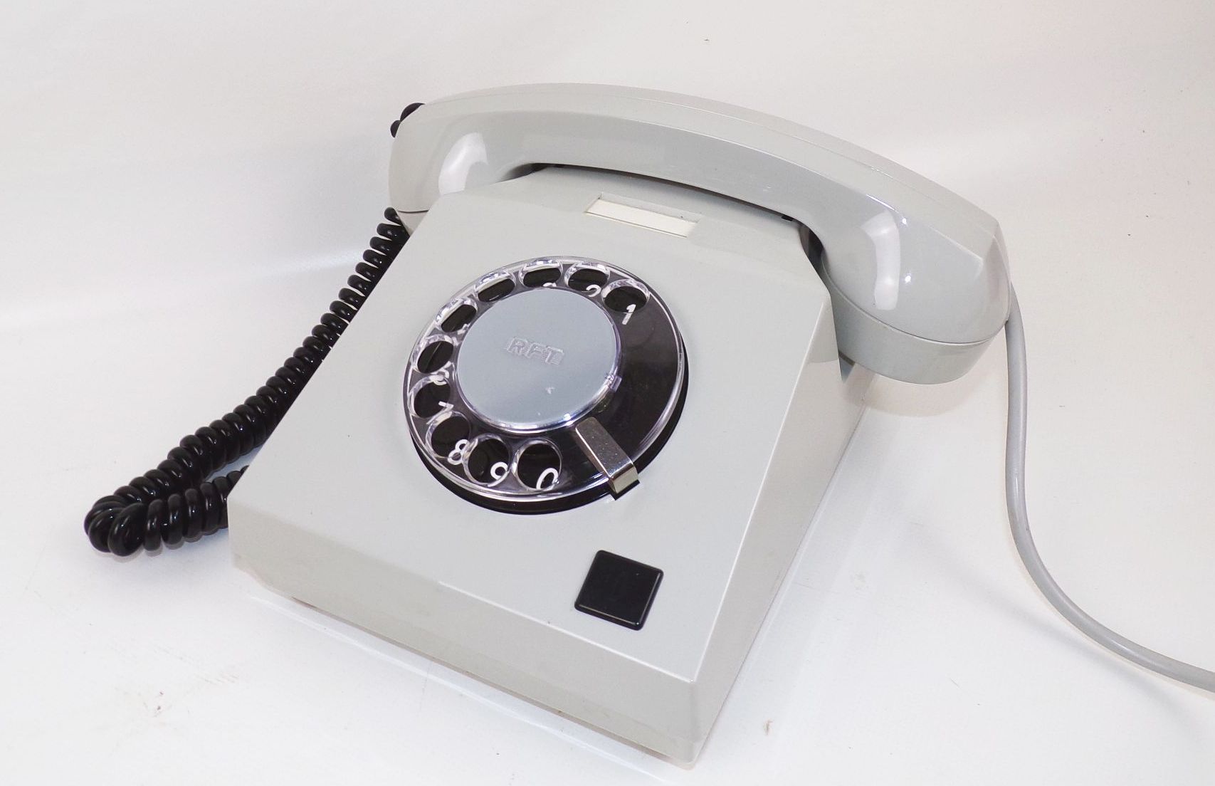 DDR Variant Telefon Wählscheibe Unbenutzt Grau mit Originalkarton