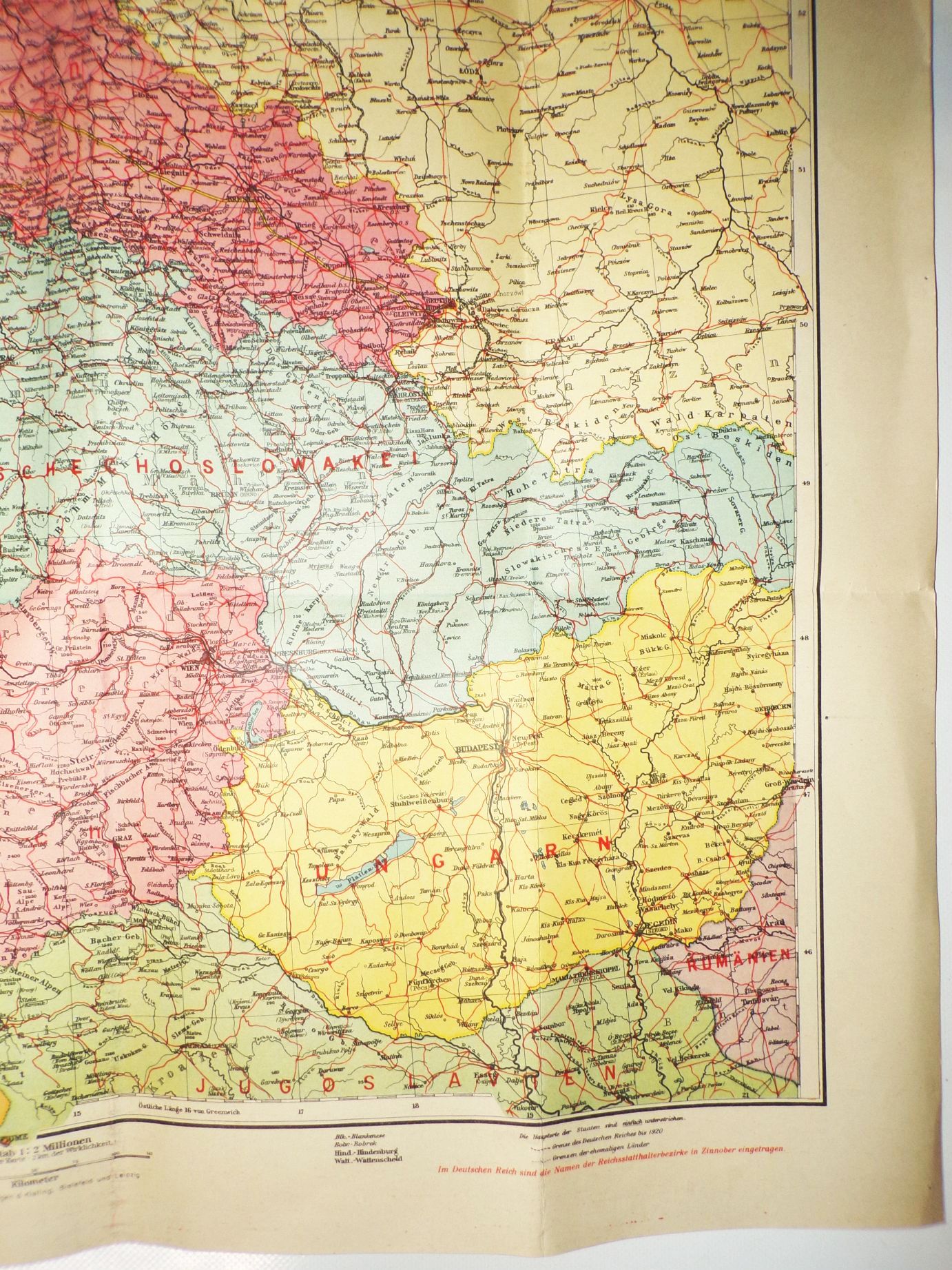 Das Deutsche Reich seit dem 13 März 1938 historische Landkarte 