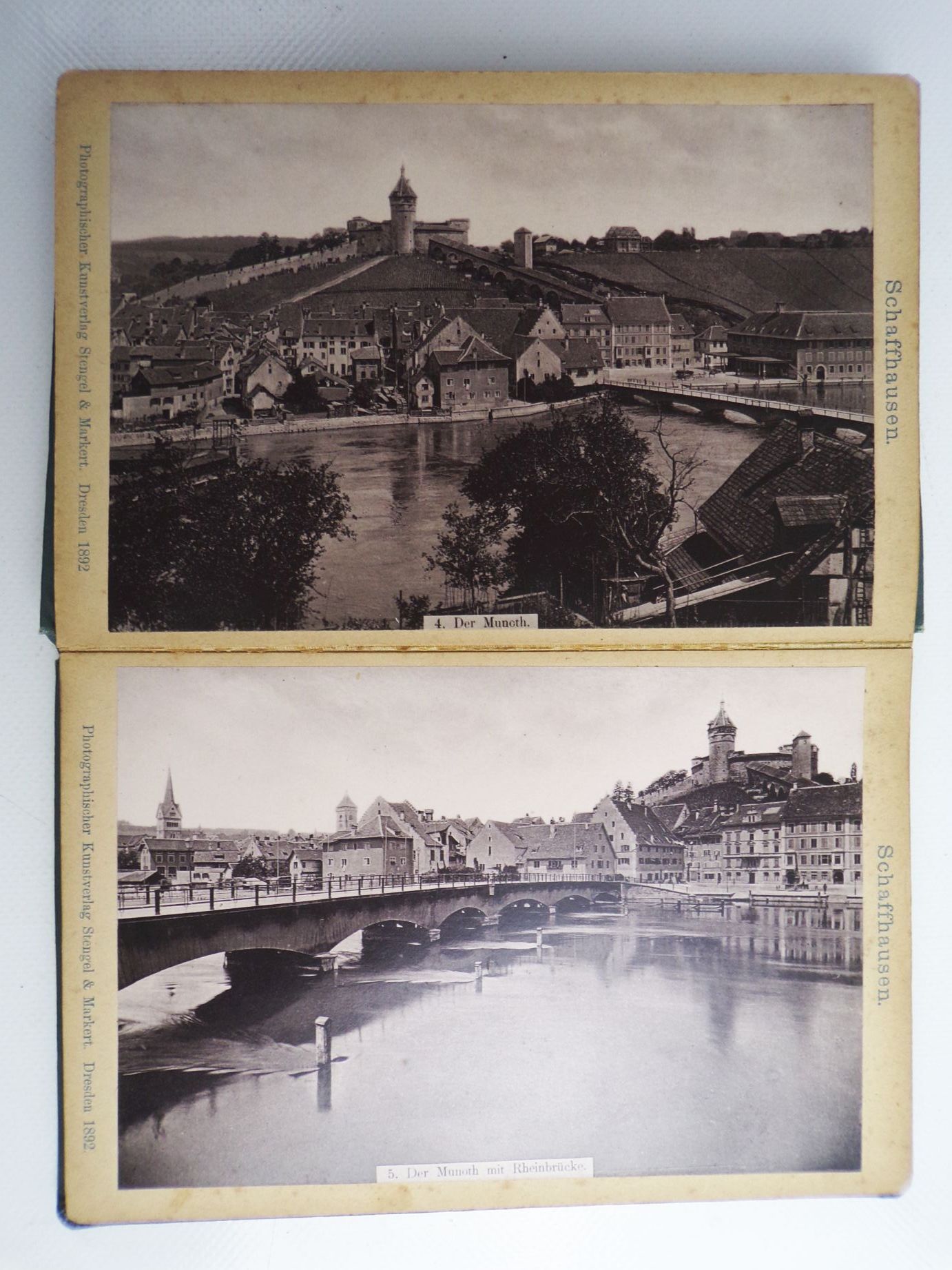 Schaffhausen Souvenir Album um 1890 Fotos