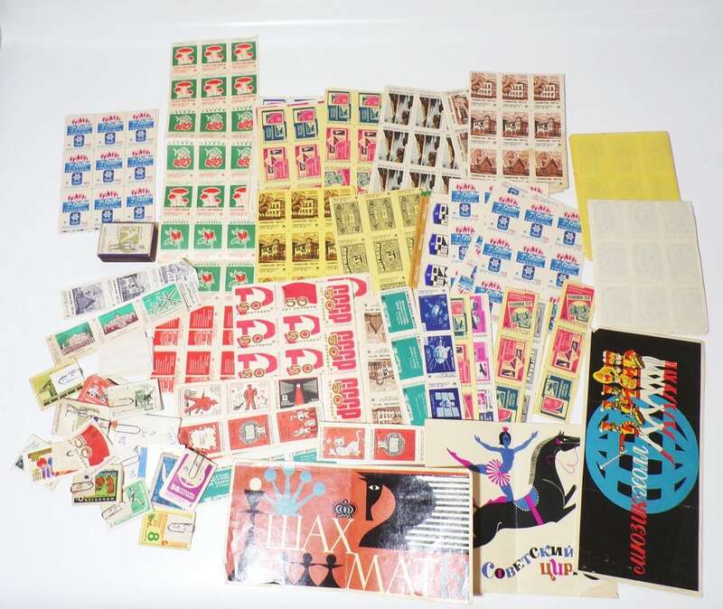 Konvolut Streichholzetiketten Russland Sowjetunion UdSSR 