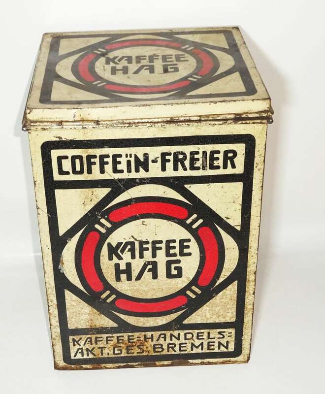 Kaffee Hag Blechdose Gross Dose Kolonial Laden Deko Reklame