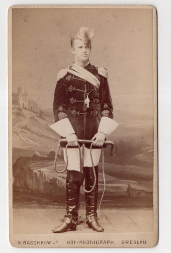 CDV Foto Student Schauspieler um 1890 Breslau Schlesien Polen